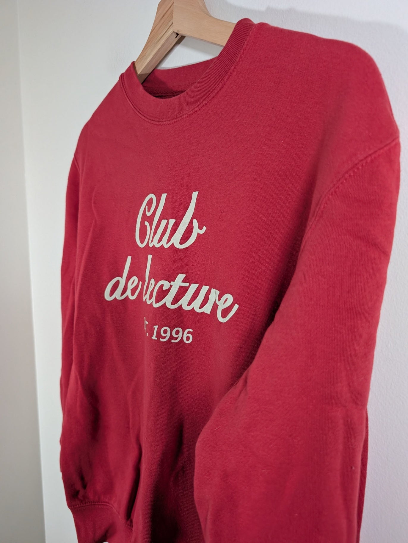 Indigo red crewneck- Small