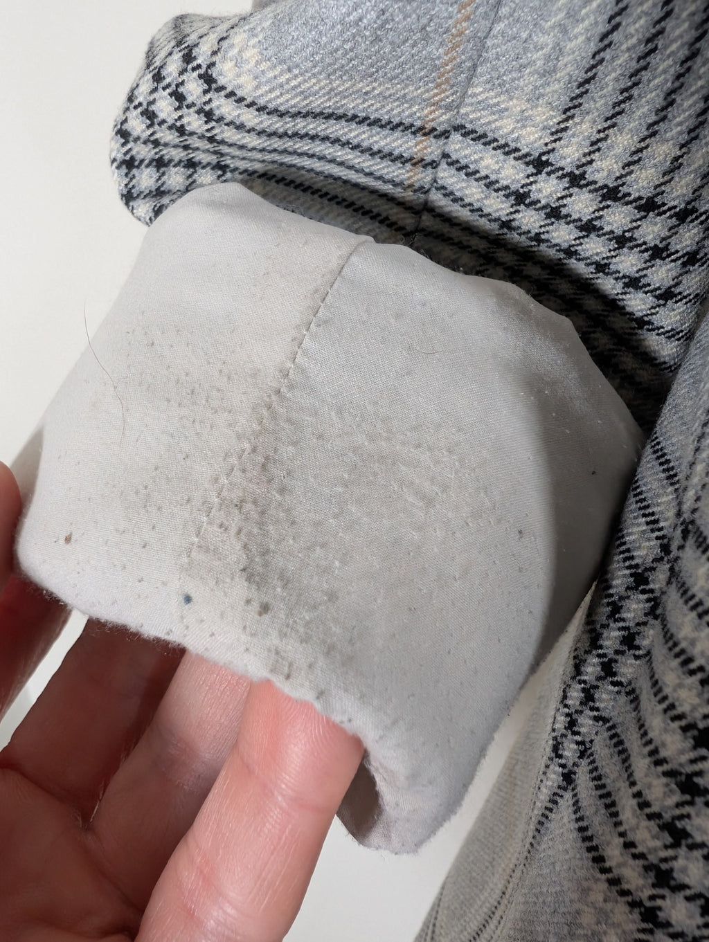 Le Château grey plaid blazer - 2XS