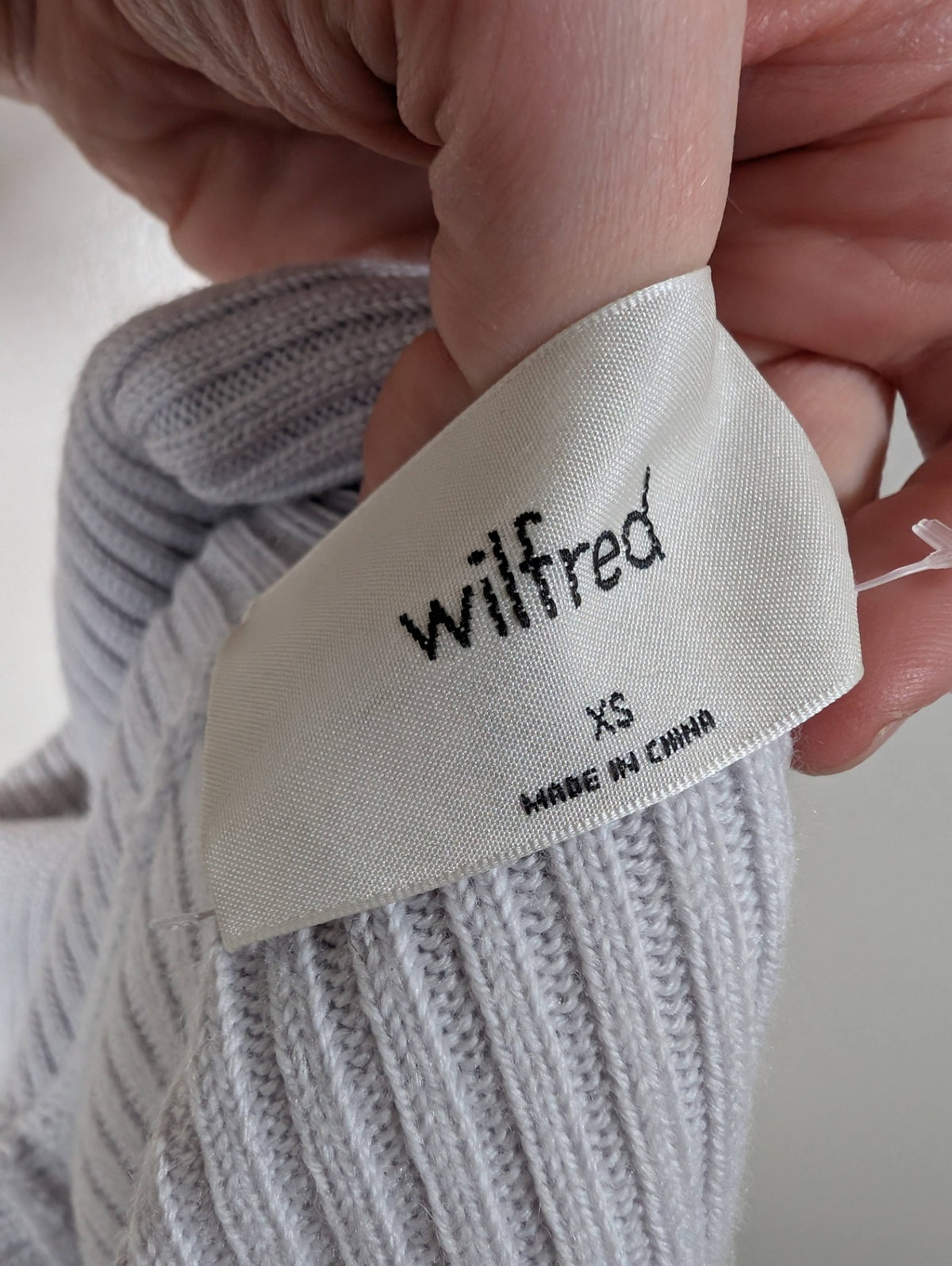 Wilfred purple turtleneck crop sweater - XS