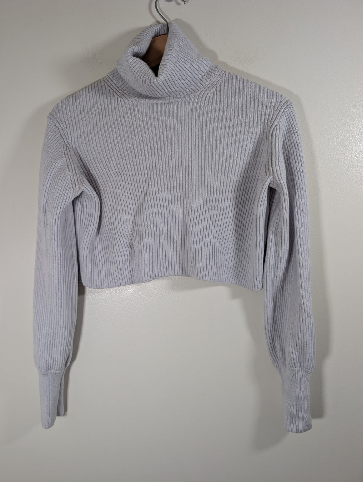 Wilfred purple turtleneck crop sweater - XS