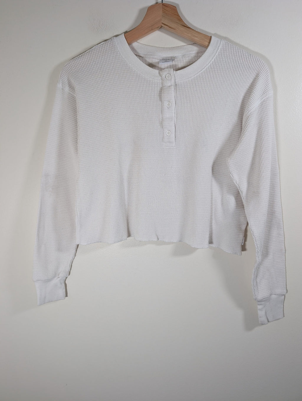 TNA waffle crop long-sleeve - 2XS
