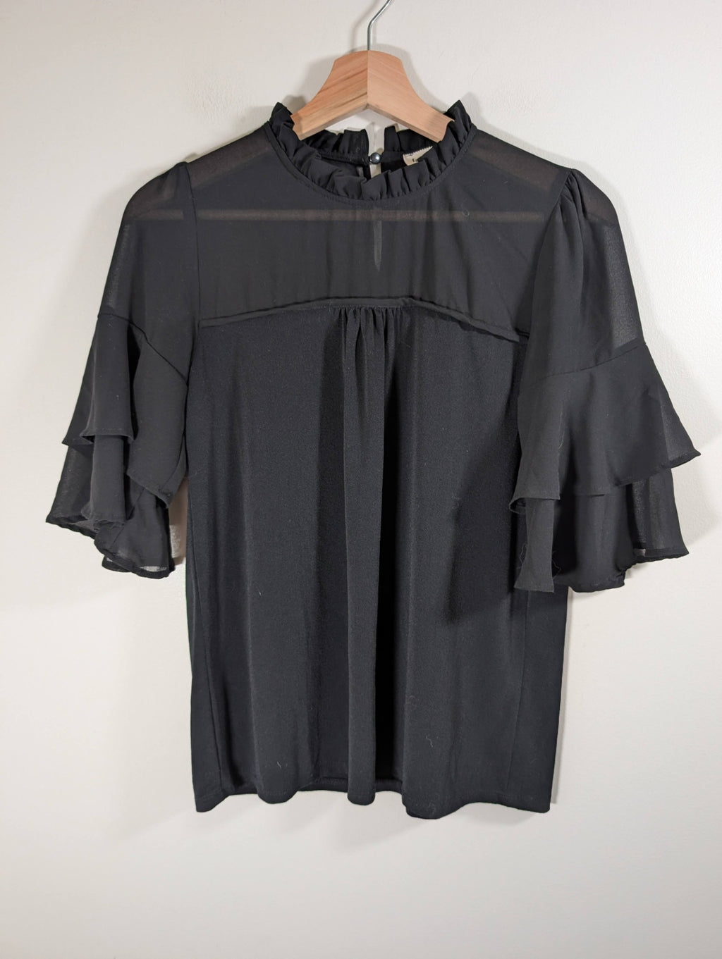 faith and joy black blouse - Small