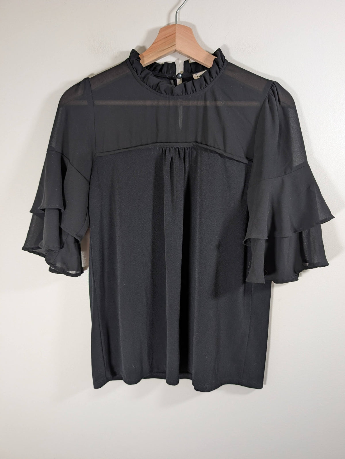 faith and joy black blouse - Small