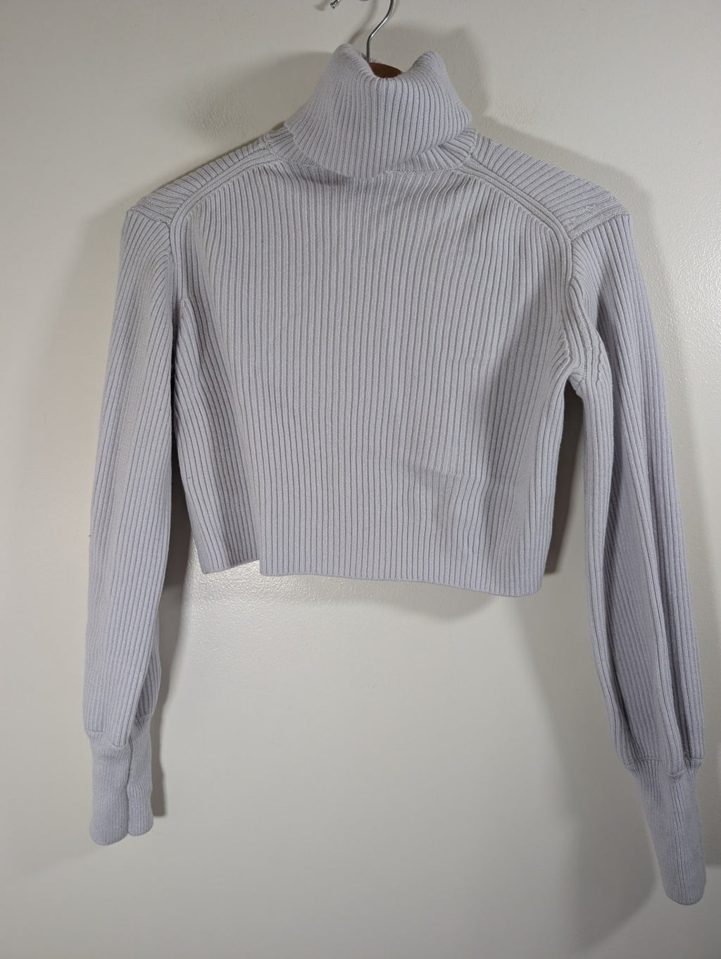 Wilfred purple turtleneck crop sweater - XS