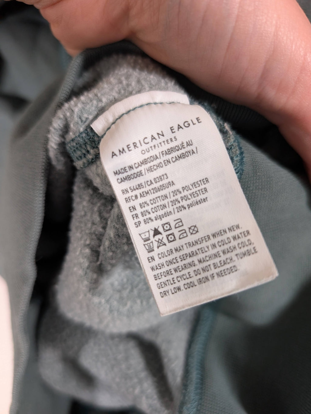 American Eagle green crewneck - XS