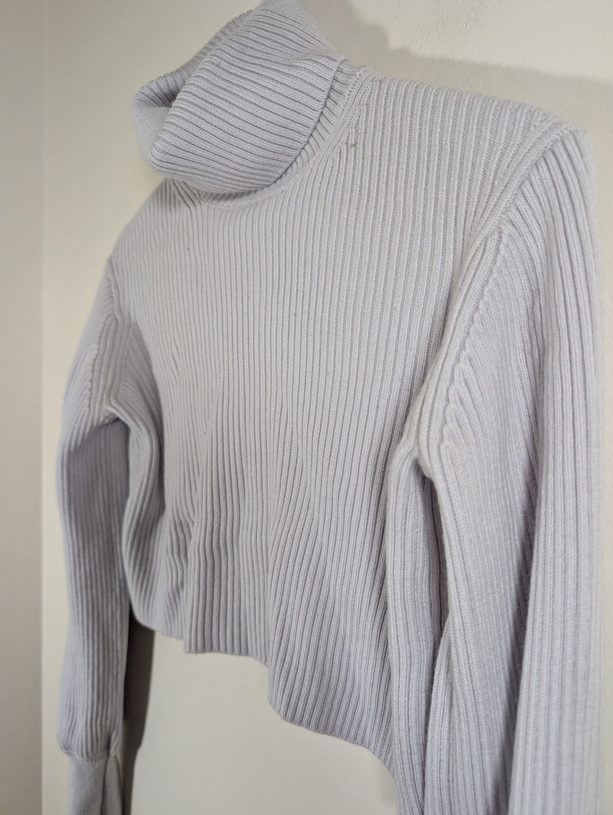 Wilfred purple turtleneck crop sweater - XS