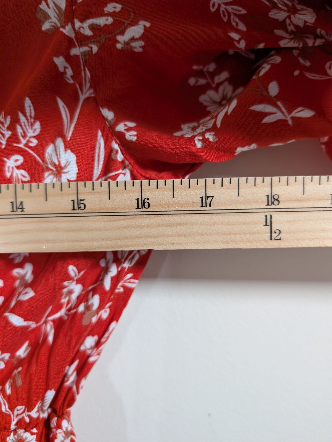 Unknown brand red floral dress - Medium