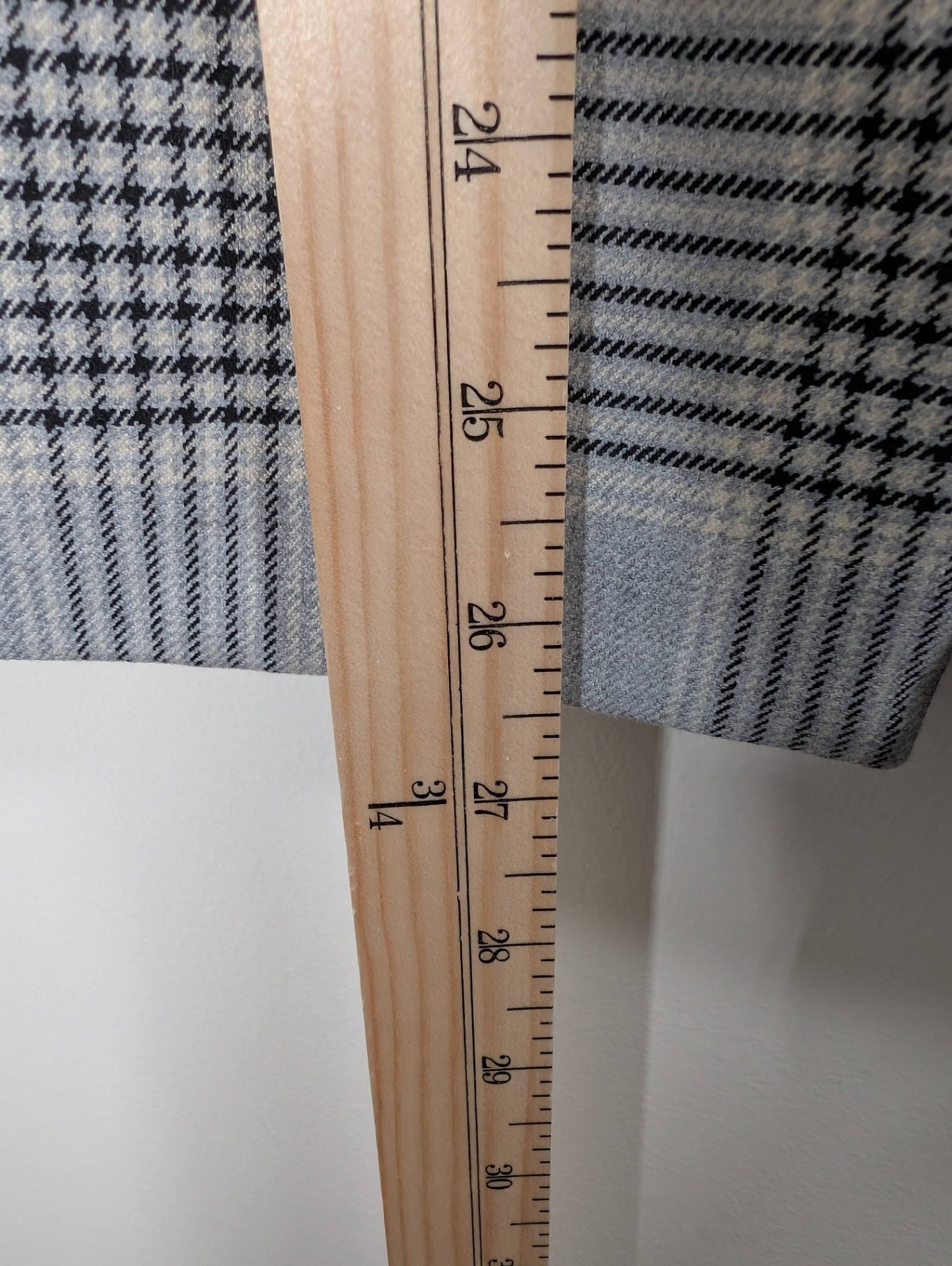 Le Château grey plaid blazer - 2XS