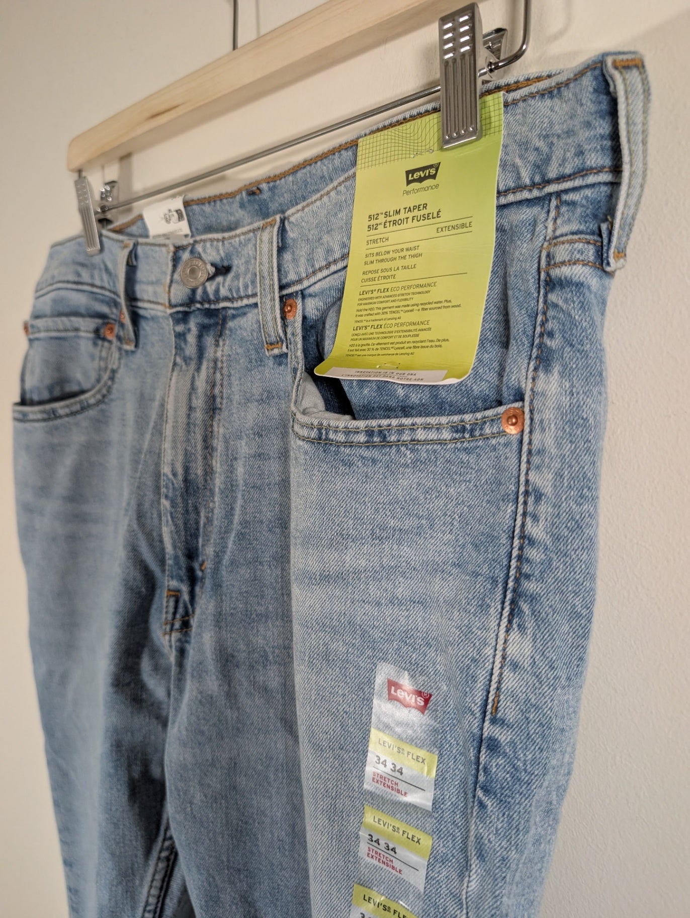 NWT Levi's 512 slim taper - SZ 34
