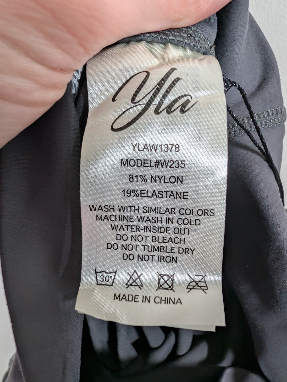 NWT YoungLA grey leggings - Large
