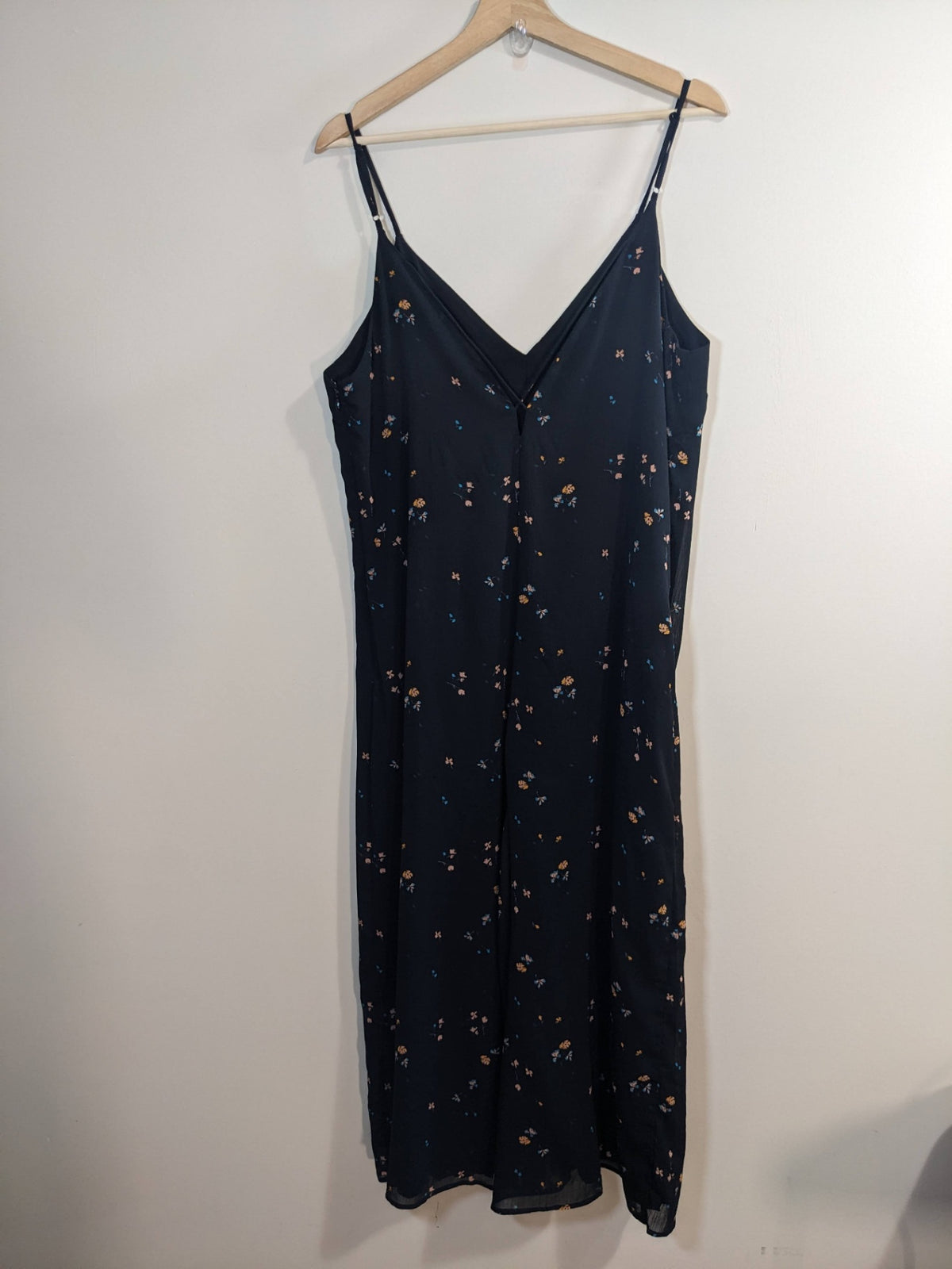 Gentle Fawn Black with Florals Jumpsuit - sz 8