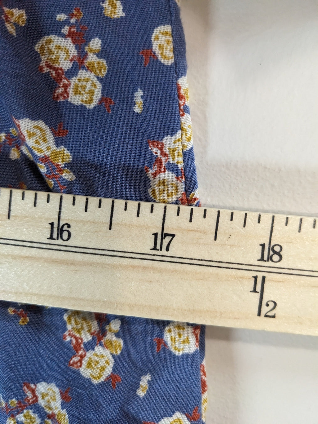 Twik Blue Floral Crop Shirt - XS