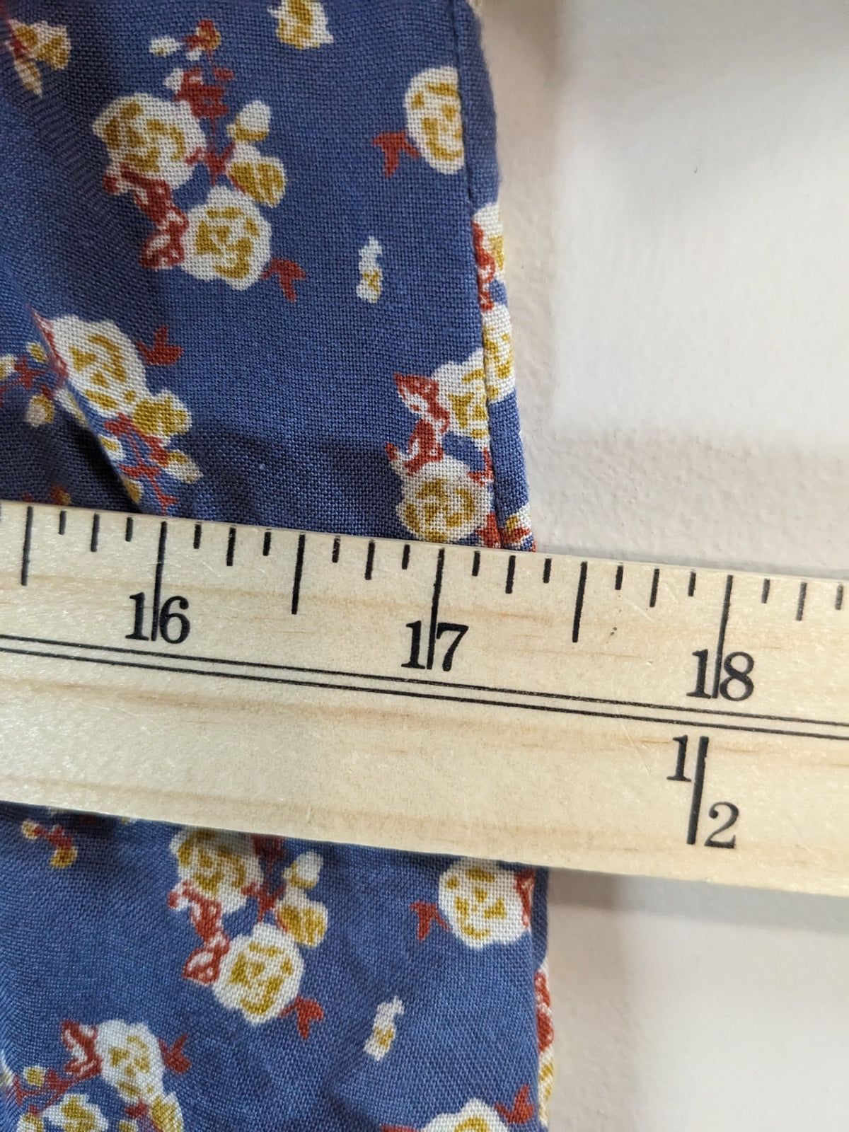Twik Blue Floral Crop Shirt - XS