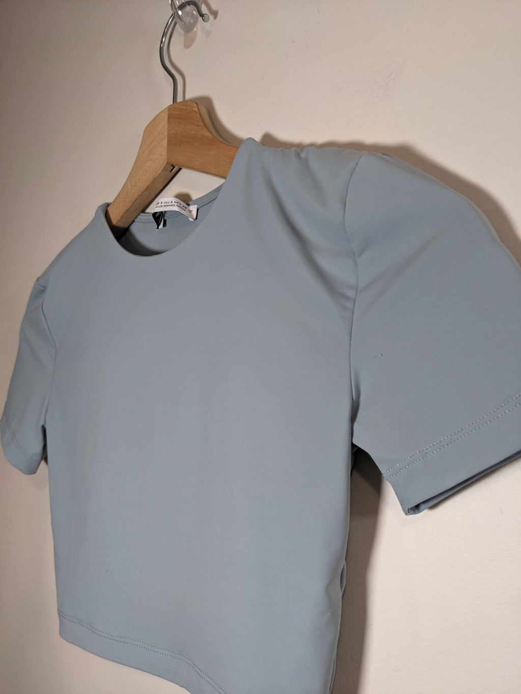 ZARA Light Blue Crop Shirt - S