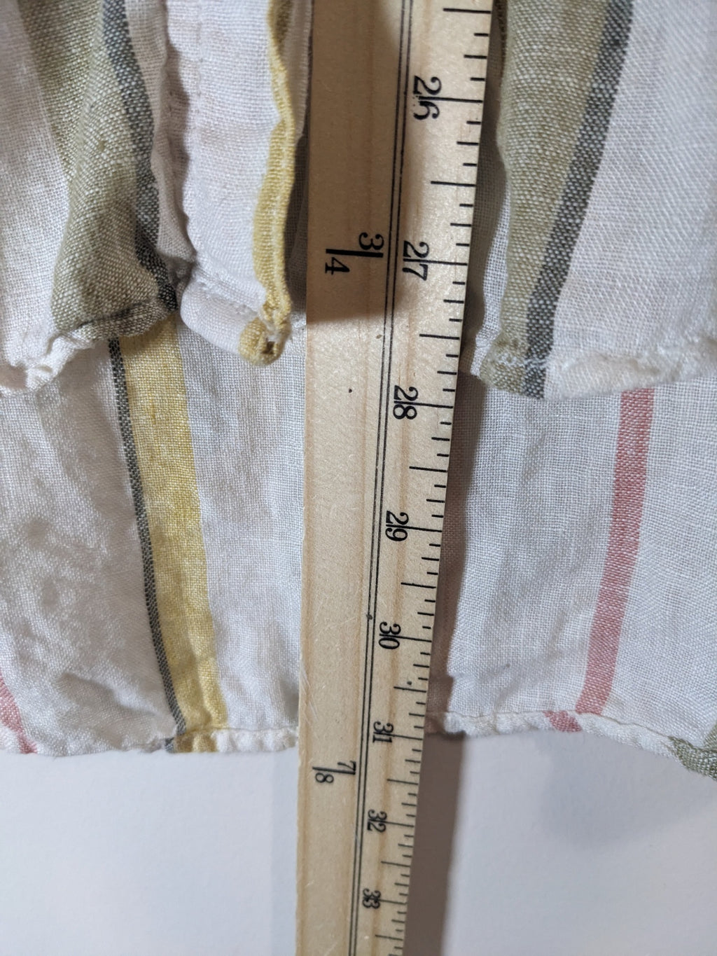 M&S Collection Linen Striped Shirt - sz 10