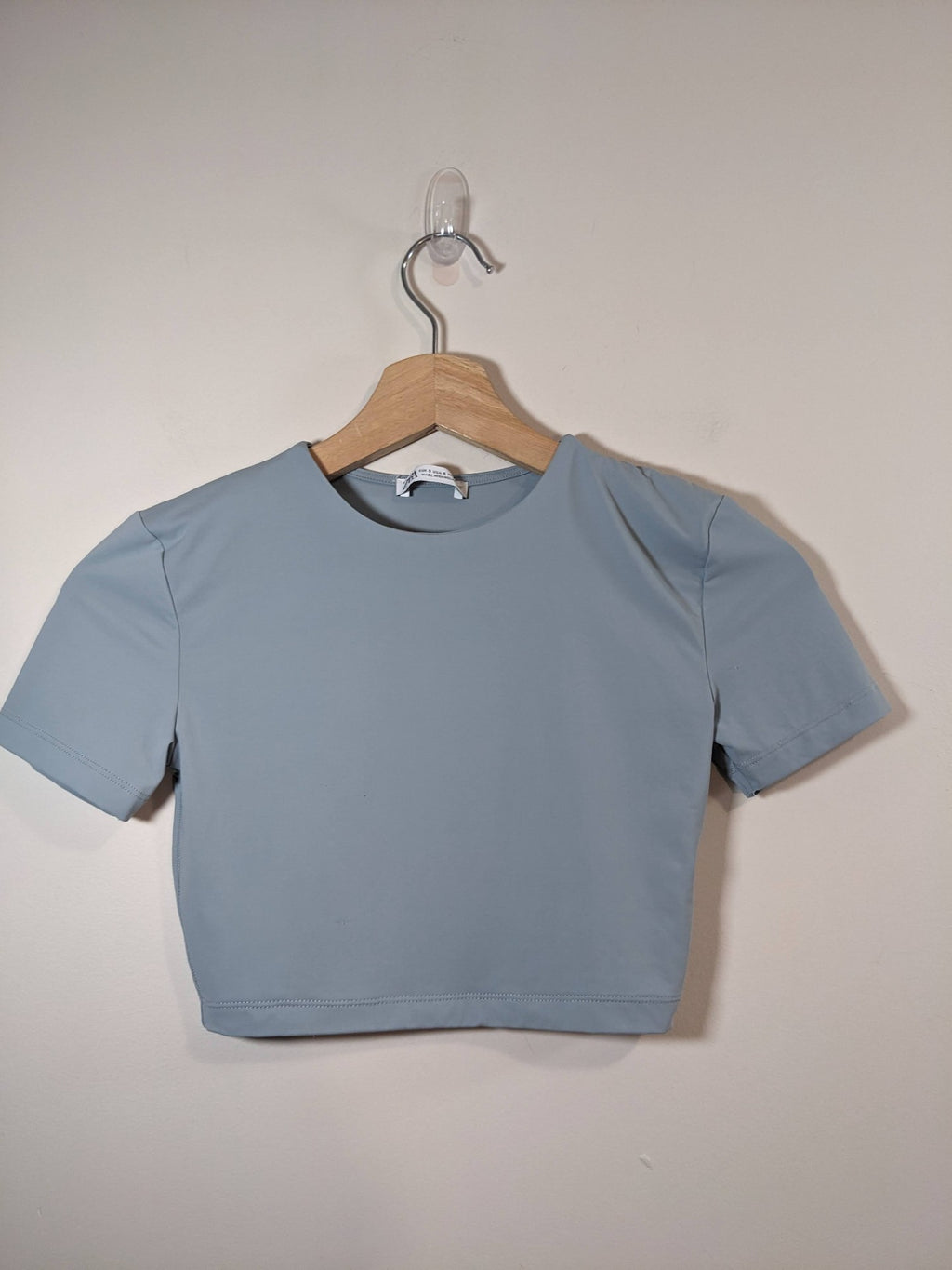 ZARA Light Blue Crop Shirt - S