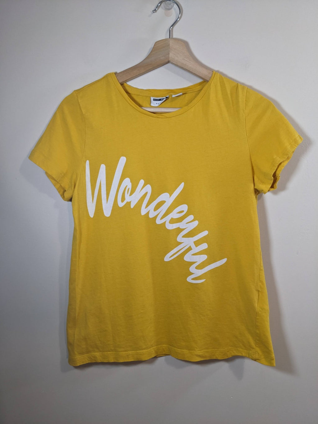 Noisy May Yellow 'Wonderful' T-Shirt - S