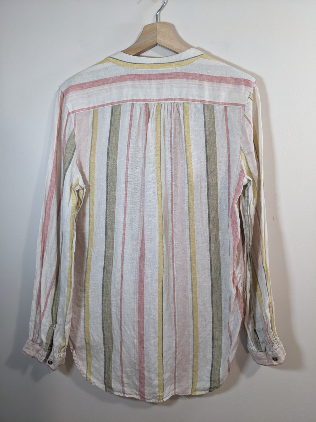 M&S Collection Linen Striped Shirt - sz 10