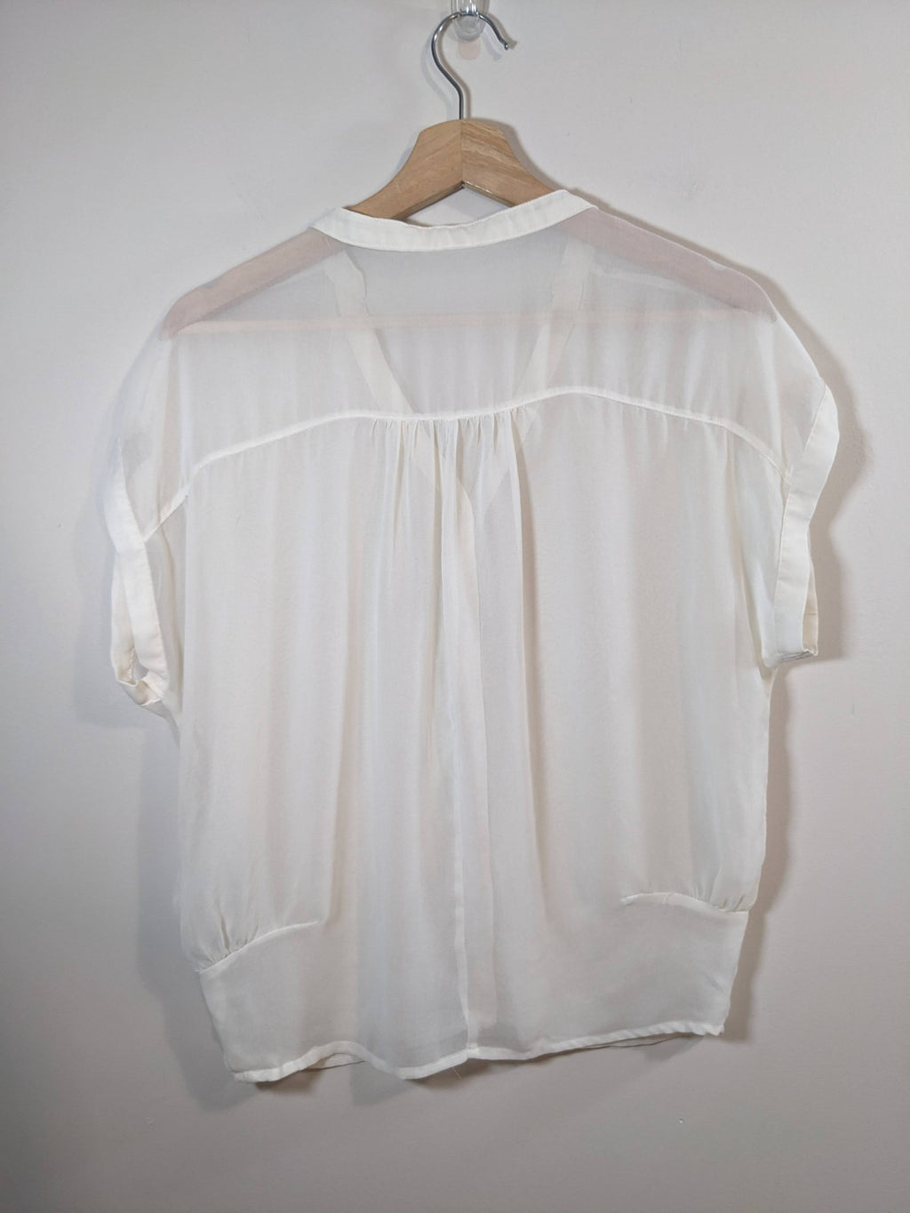 Sheer White Blouse - S