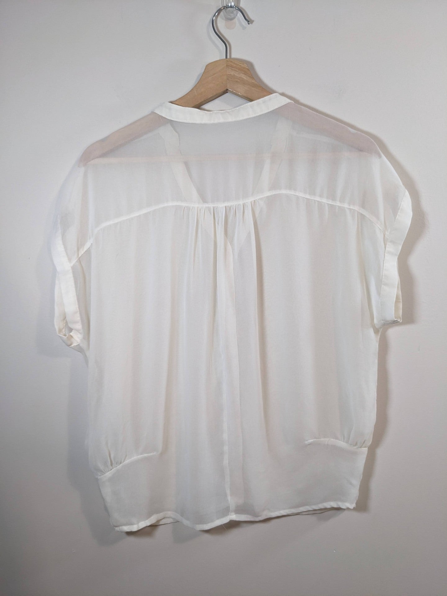 Sheer White Blouse - S