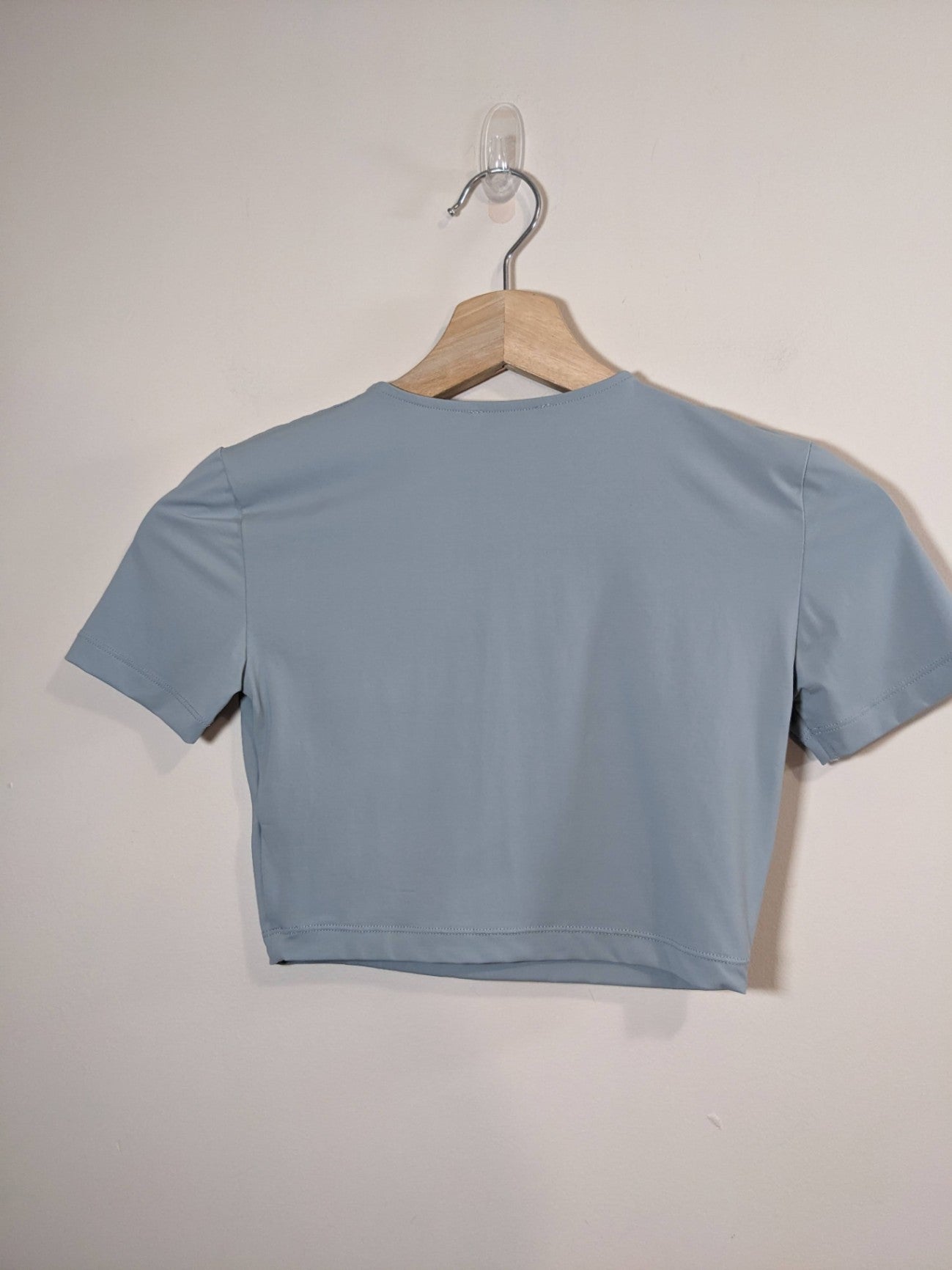 ZARA Light Blue Crop Shirt - S