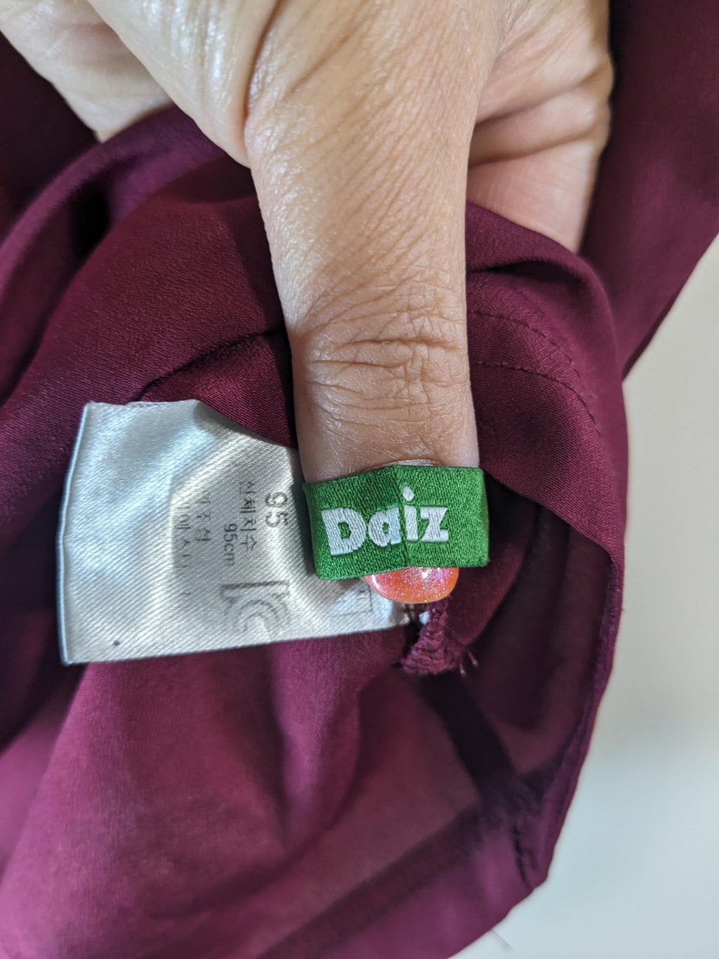 Daiz Maroon Blouse - M