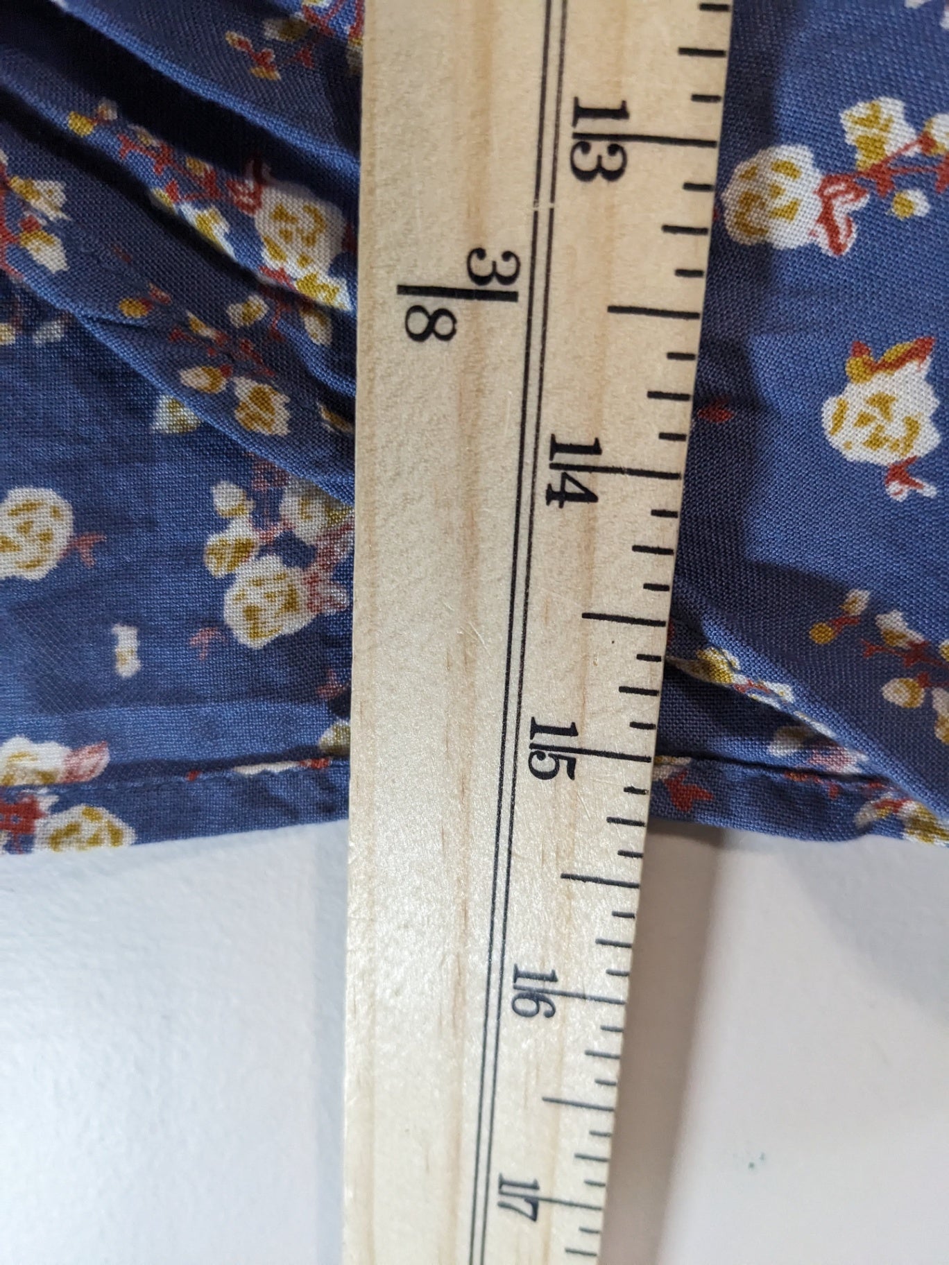 Twik Blue Floral Crop Shirt - XS