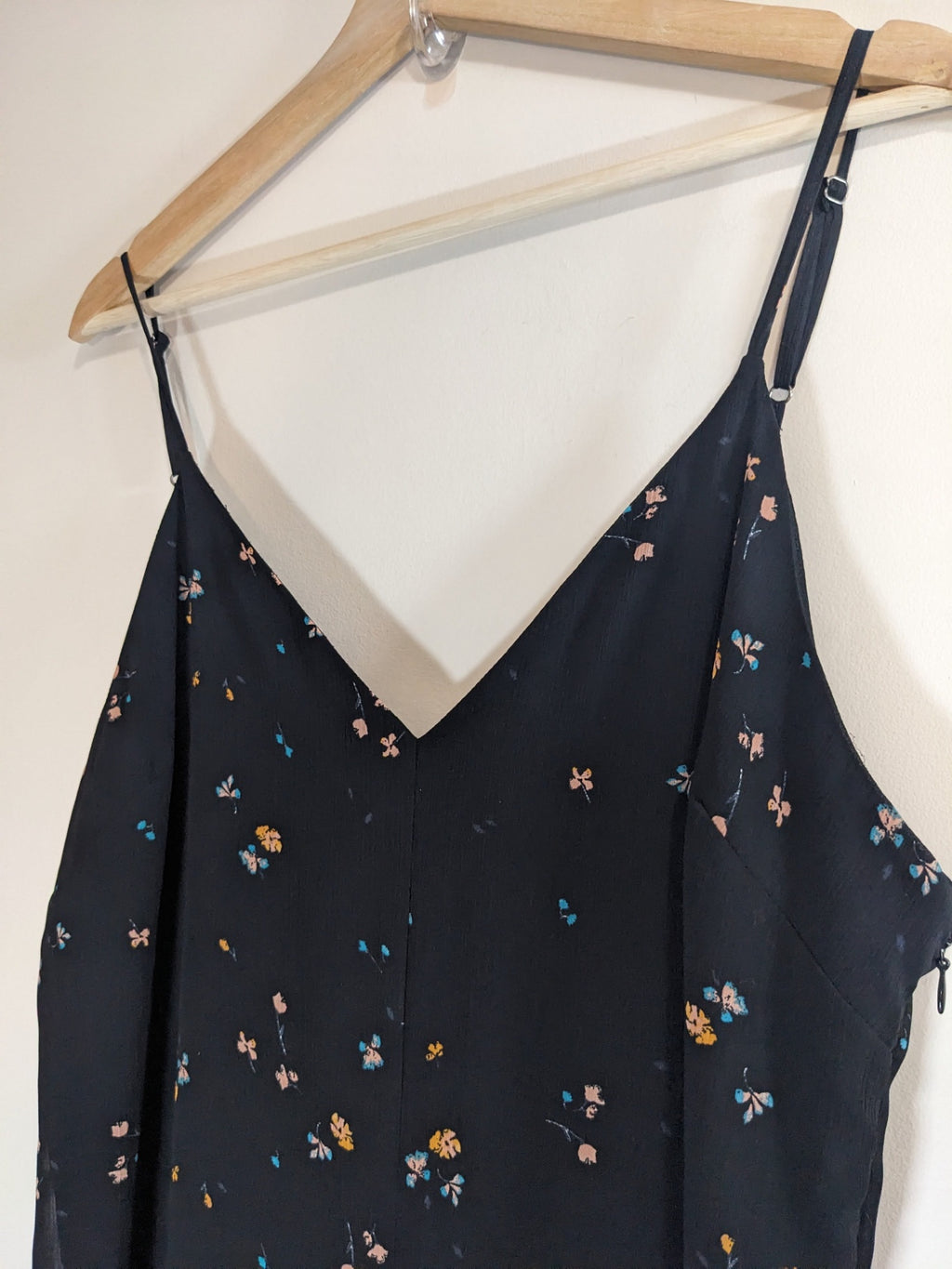 Gentle Fawn Black with Florals Jumpsuit - sz 8