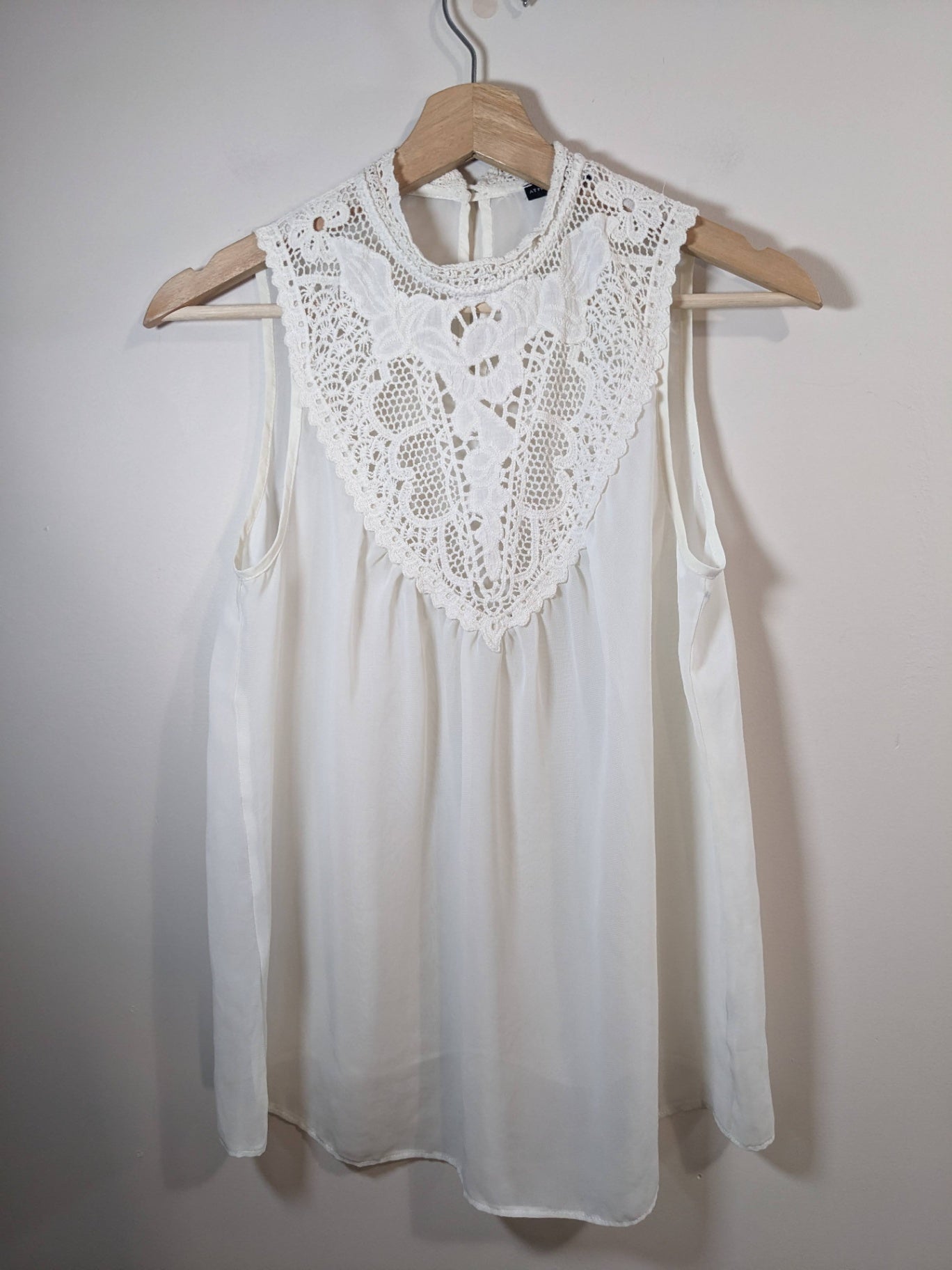 ATMOSPHERE Lace Sheer Blouse - UK SZ 10