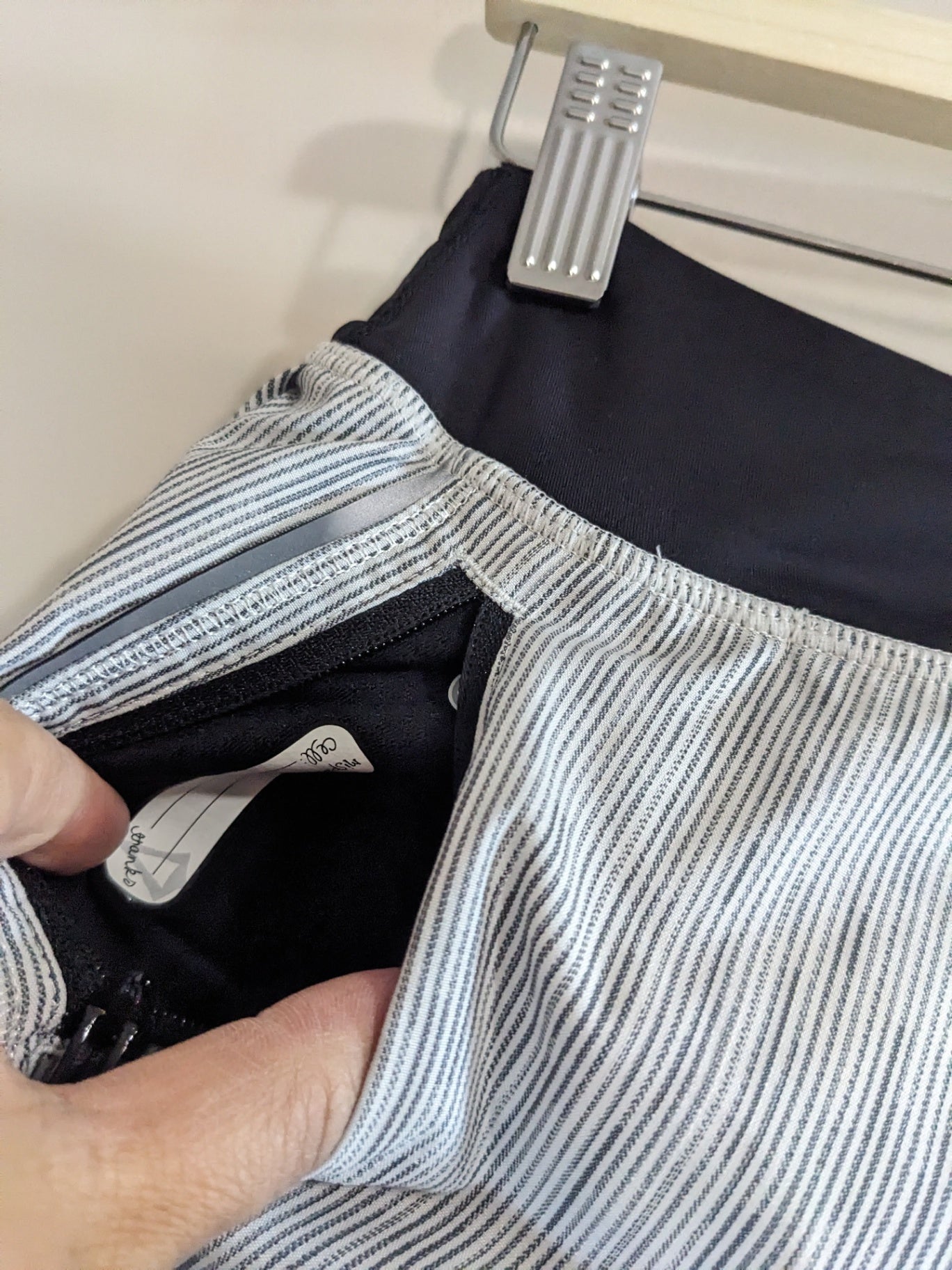 Ivivva Athletica Grey Pinstripe Shorts - kid's sz 14/sz 4 women's