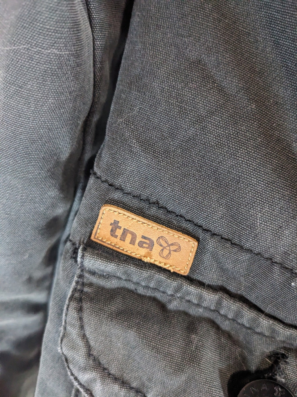 TNA Black Utility Jacket - XS