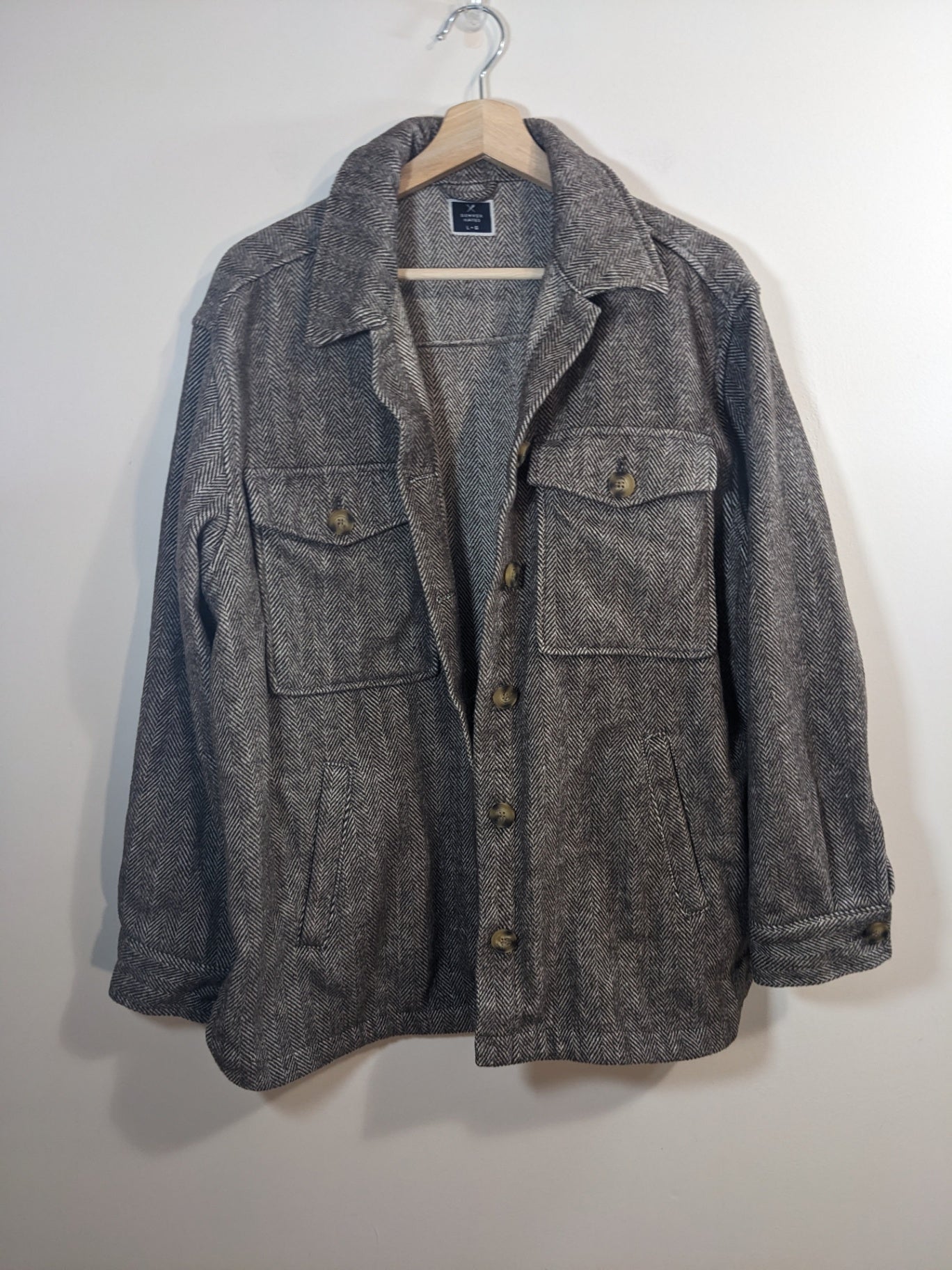 Denver Hayes Brown Shacket - L