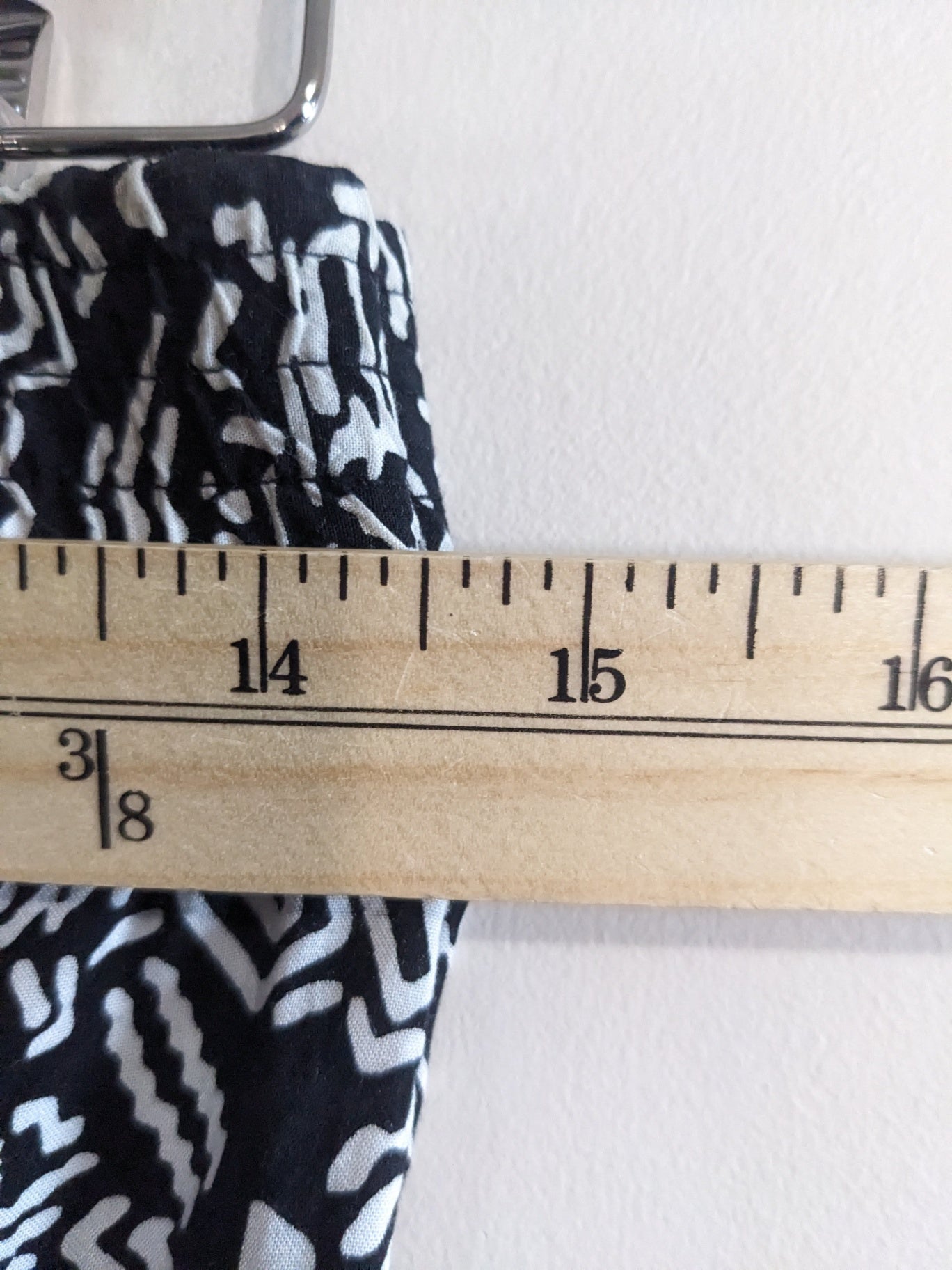 Garage Strapless Black & White Pattern Jumpsuit - XS