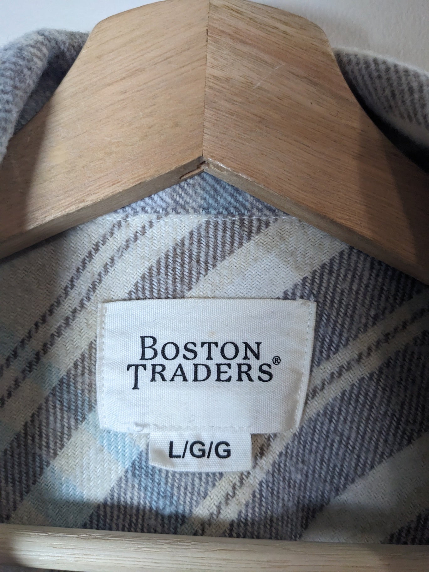 Boston Traders Plaid Shacket - L