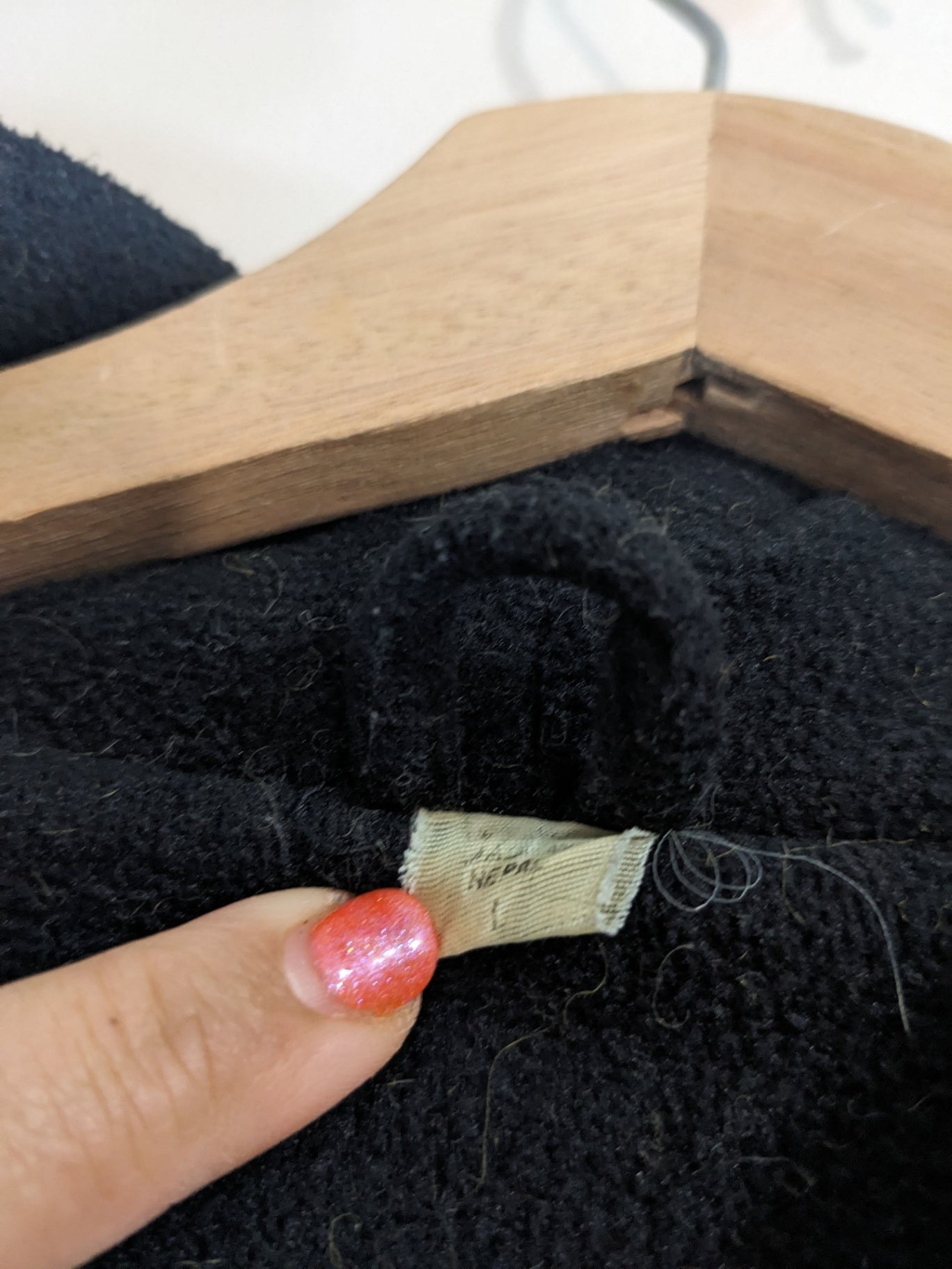 Green Wool Zip Up - L