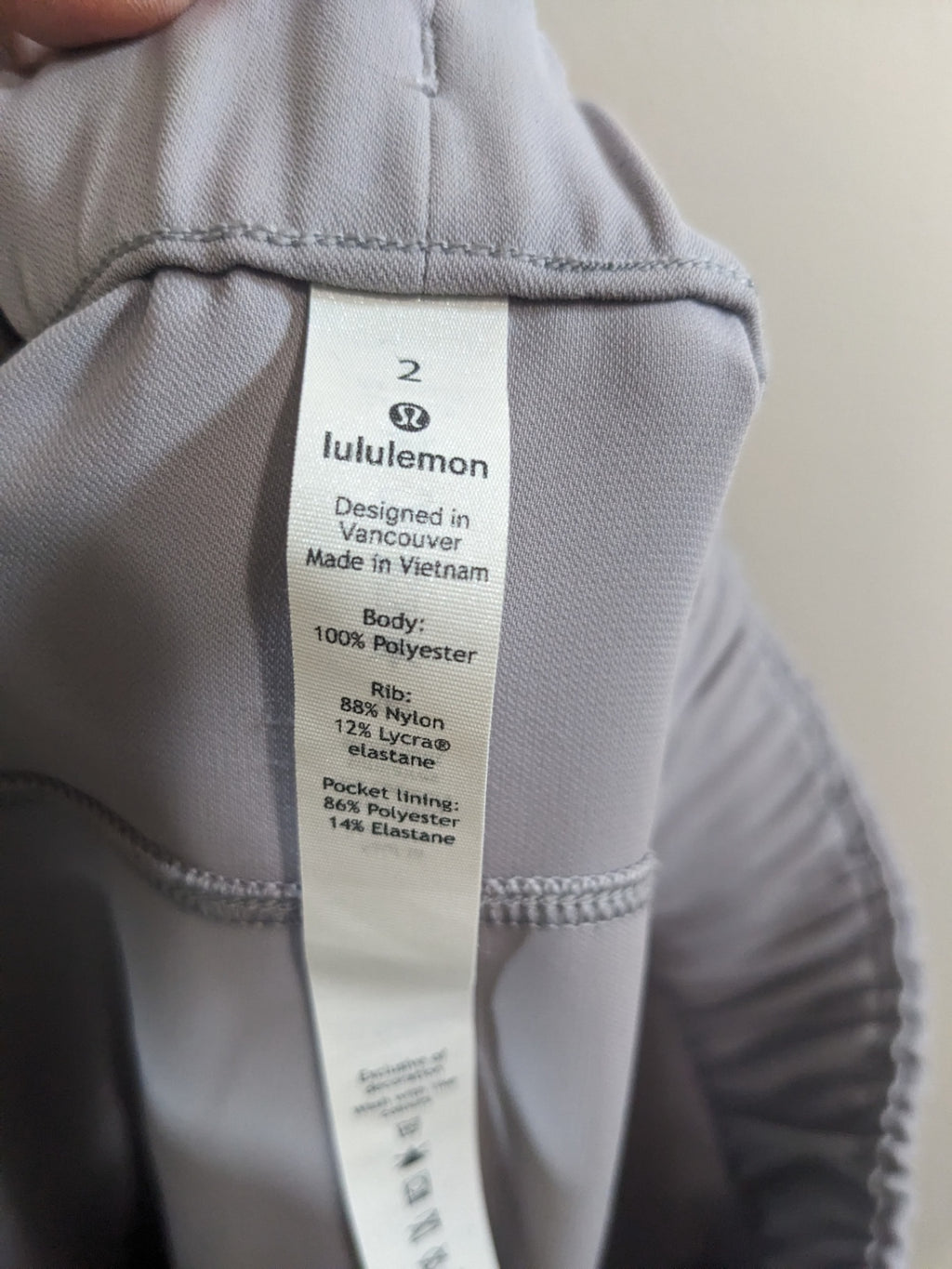 Lululemon Light Grey Joggers - sz 2