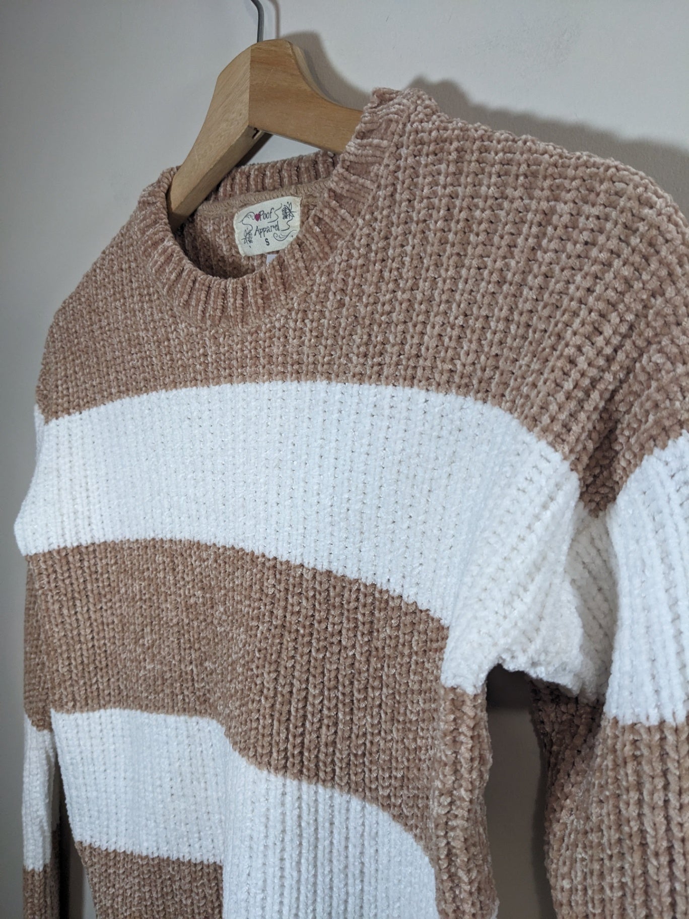NWT Poof Apparel Striped Sweater - S