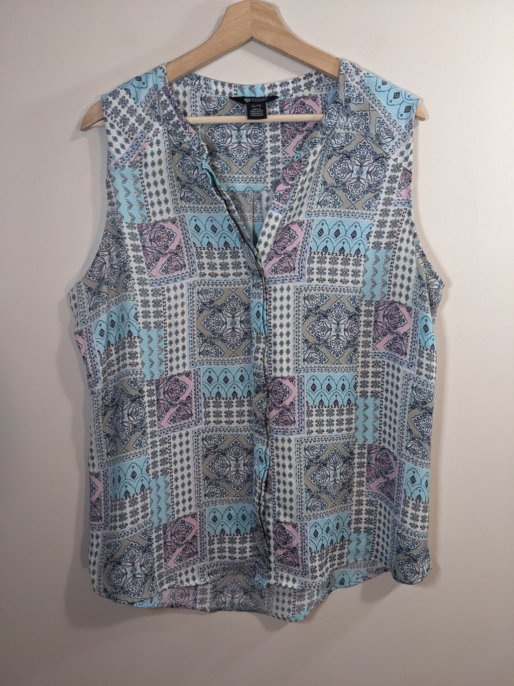 Haggar Clothing Paisley Blouse - XL