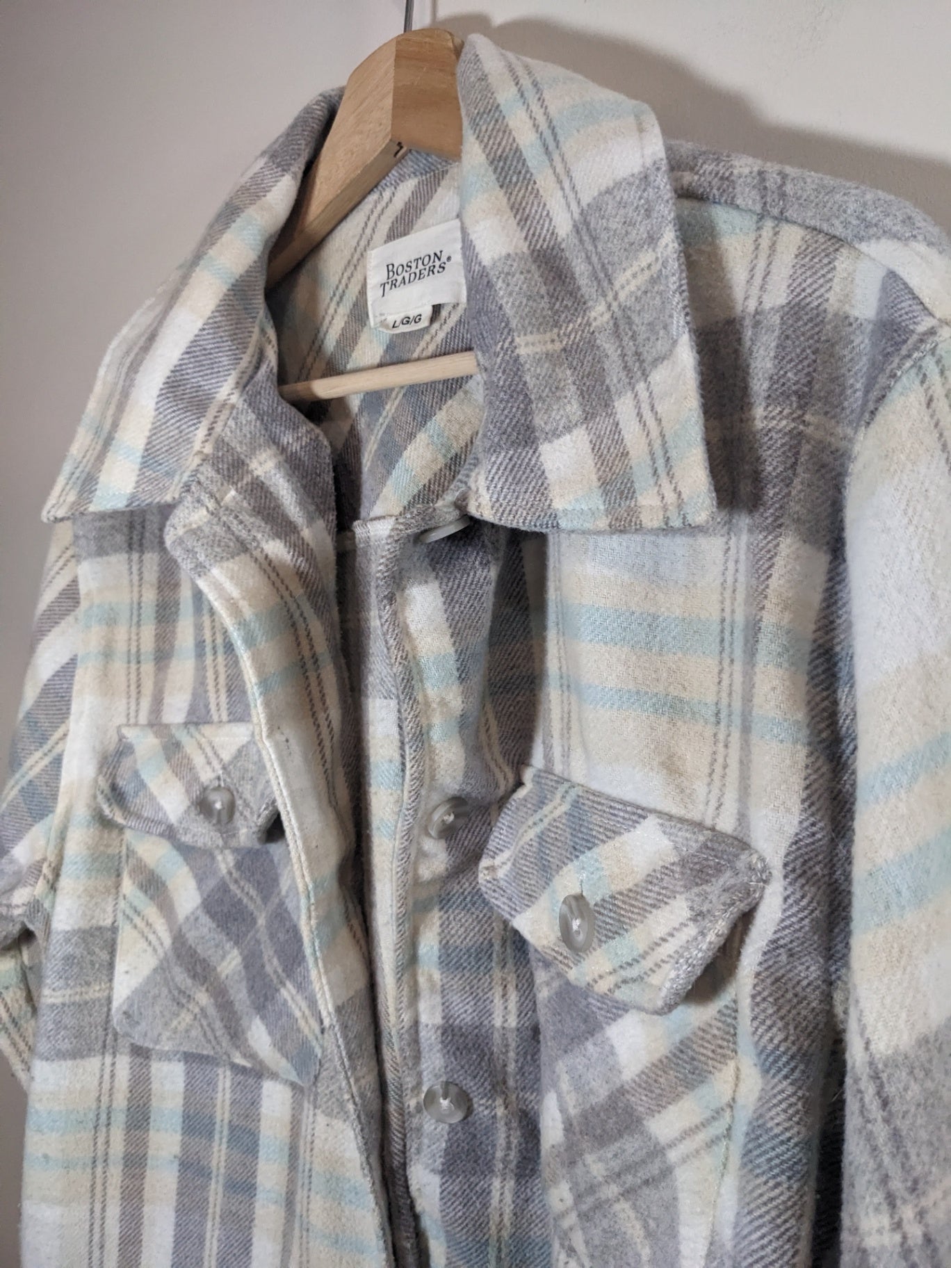 Boston Traders Plaid Shacket - L