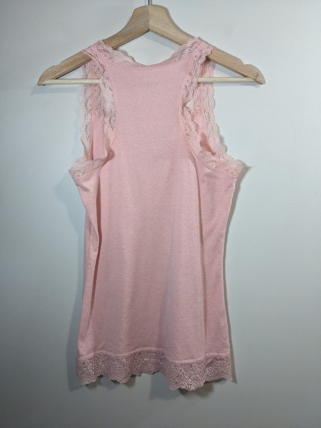 MOSSIMO Pink Lace Tank Top - L