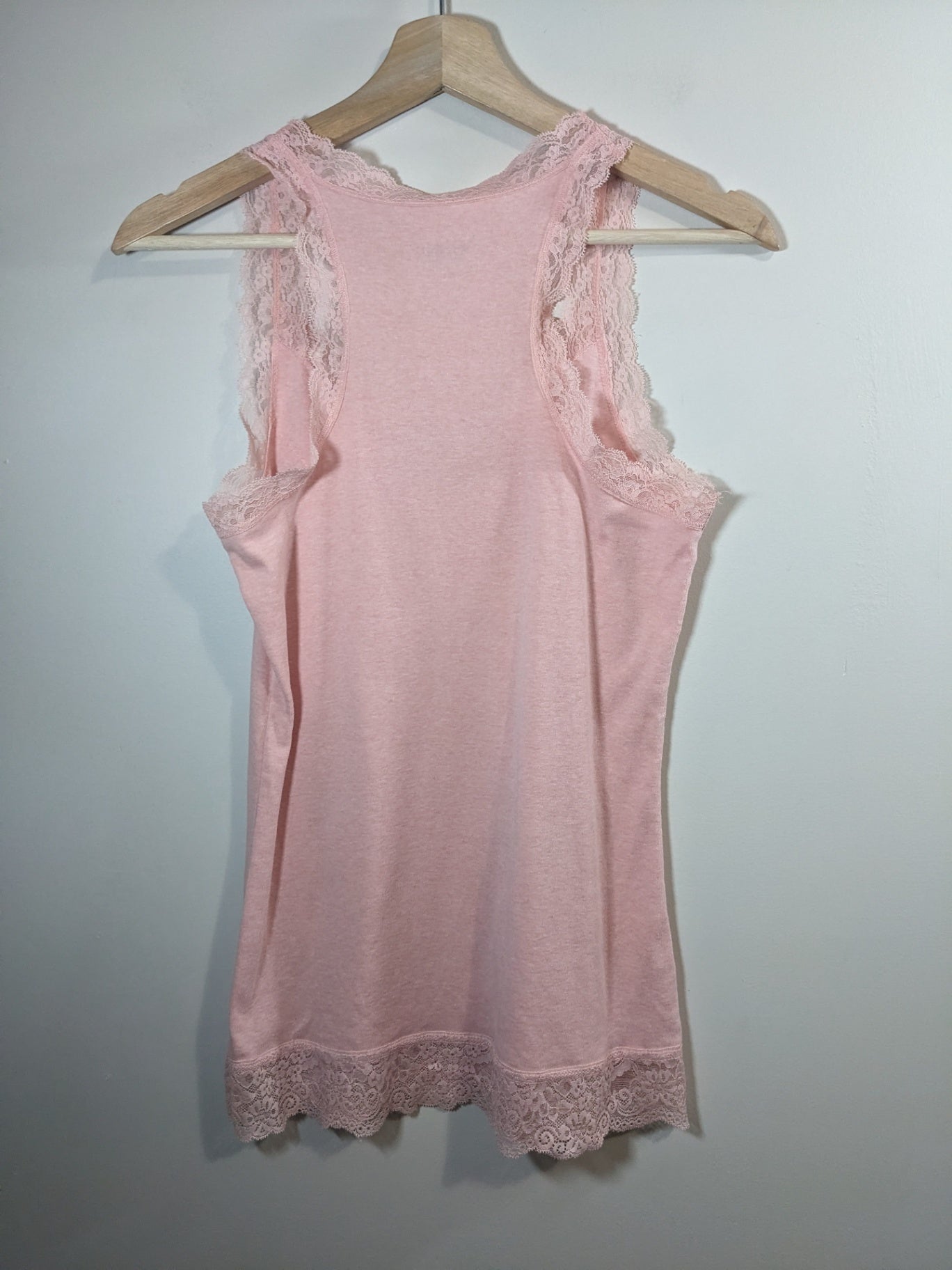MOSSIMO Pink Lace Tank Top - L
