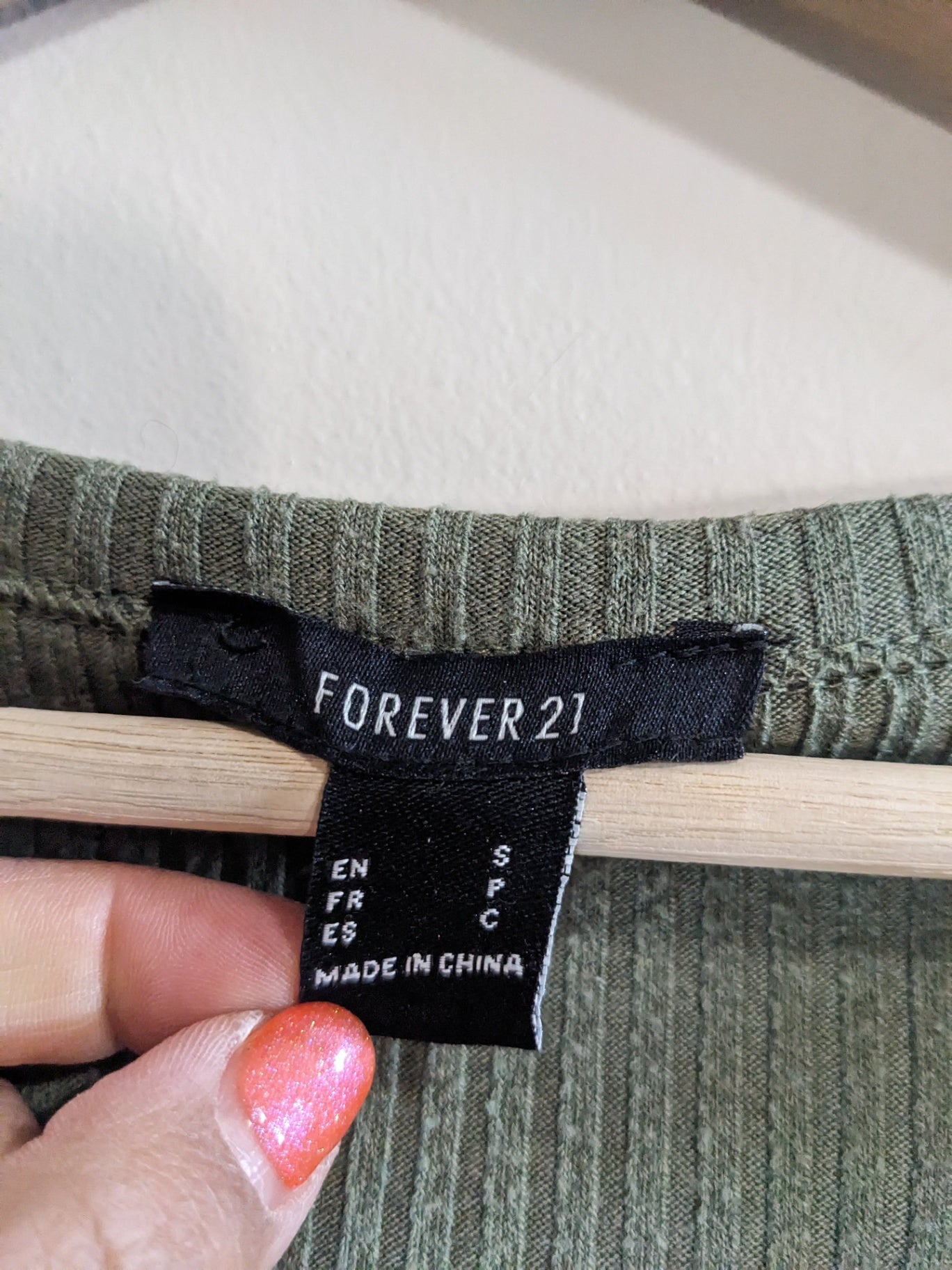 Forever 21 Olive Long Sleeve - S