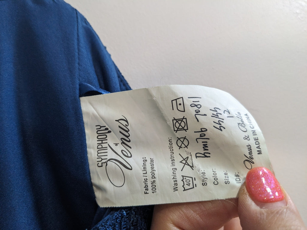 Symphony Venus Blue Dress - sz 12
