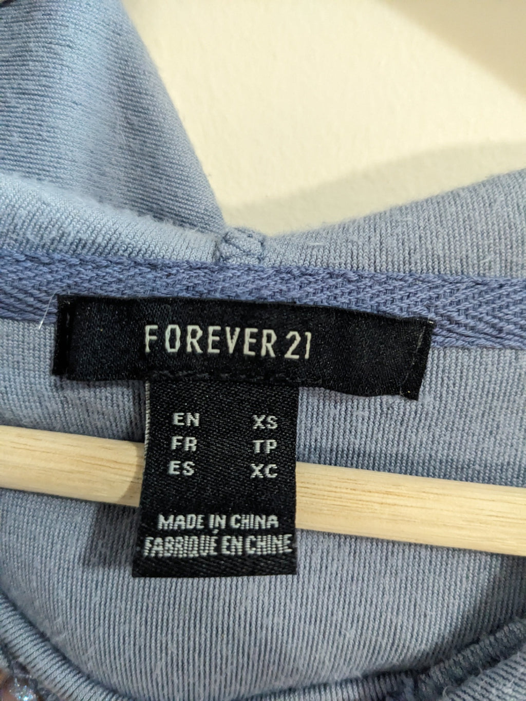 Forever 21 Crop Velour Hoodie - XS