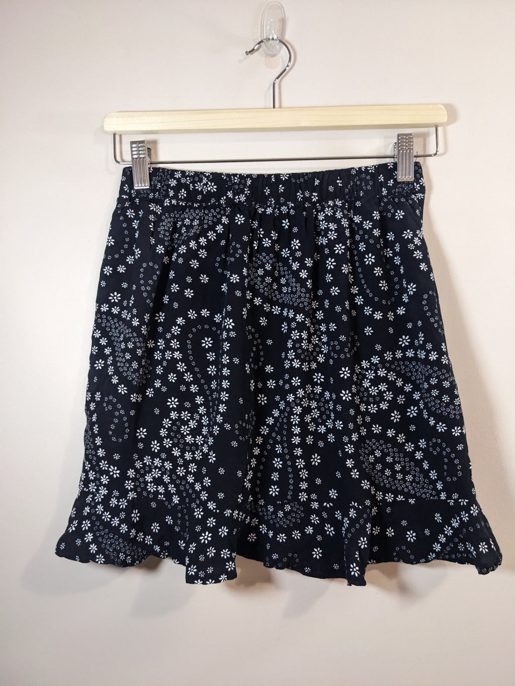 Garage Black Floral Skirt - XS