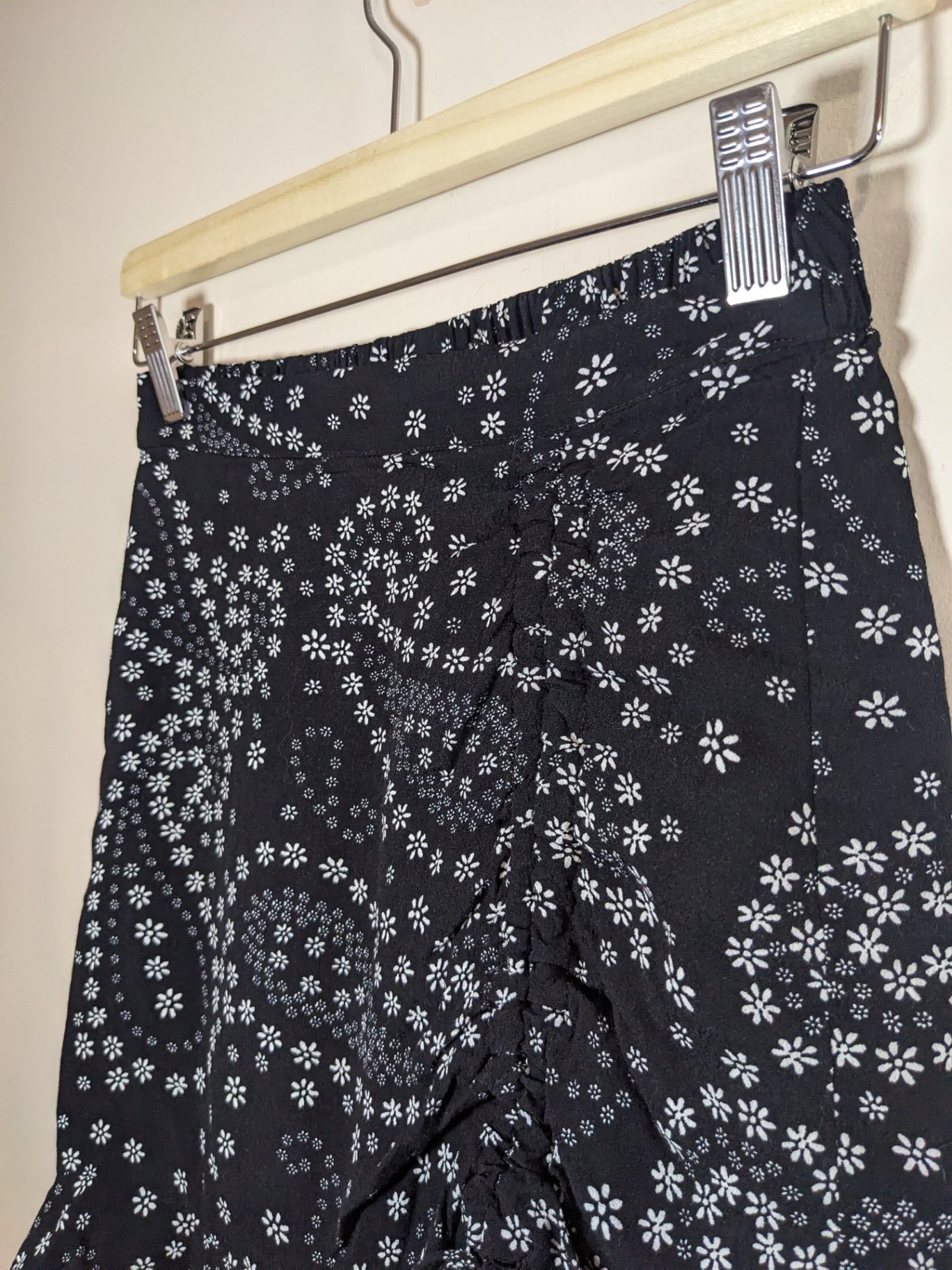 Garage Black Floral Skirt - XS
