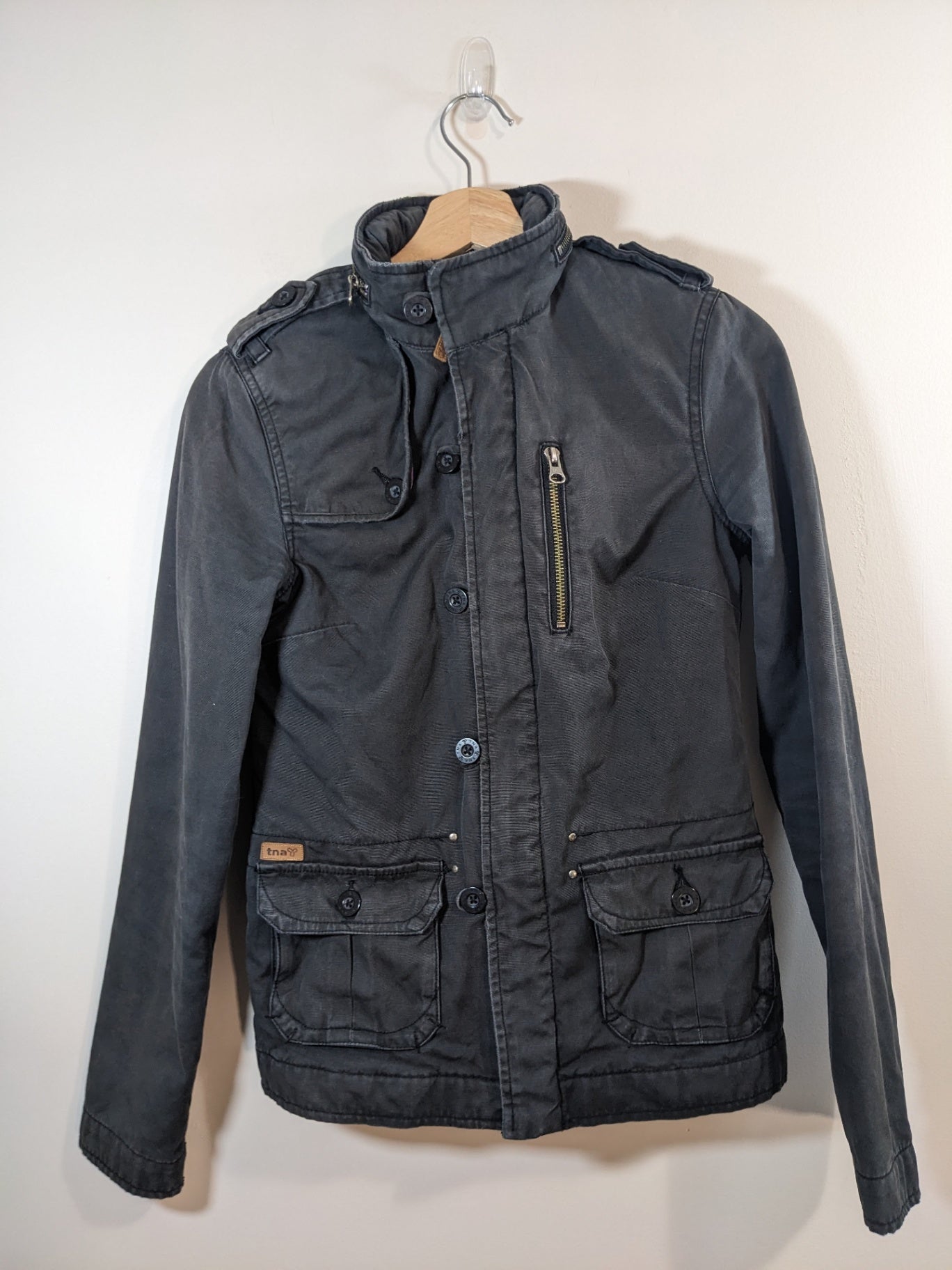 TNA Black Utility Jacket - XS