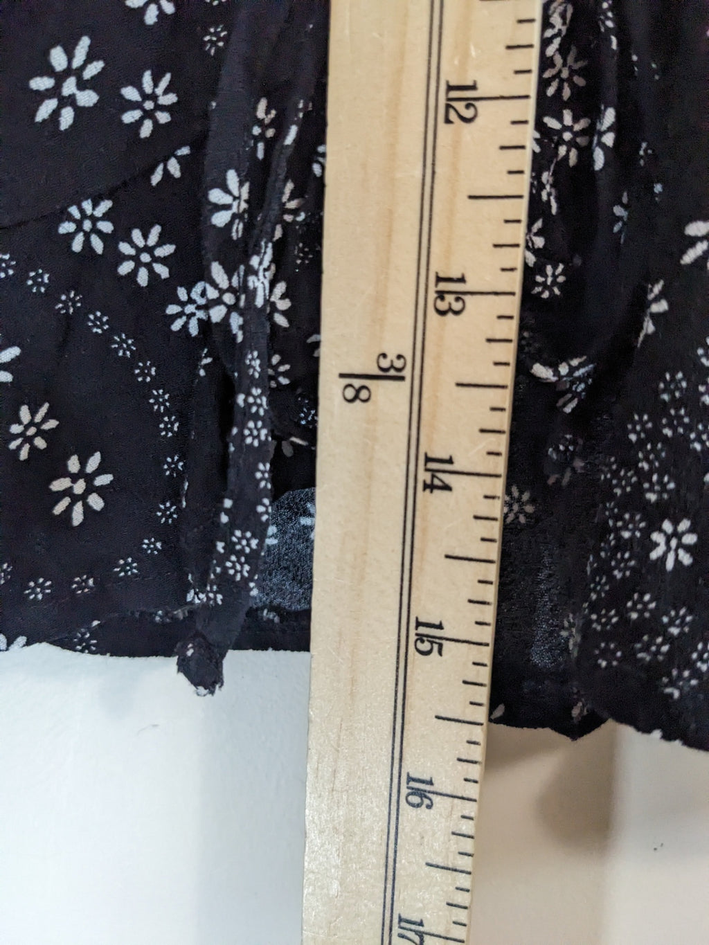 Garage Black Floral Skirt - XS