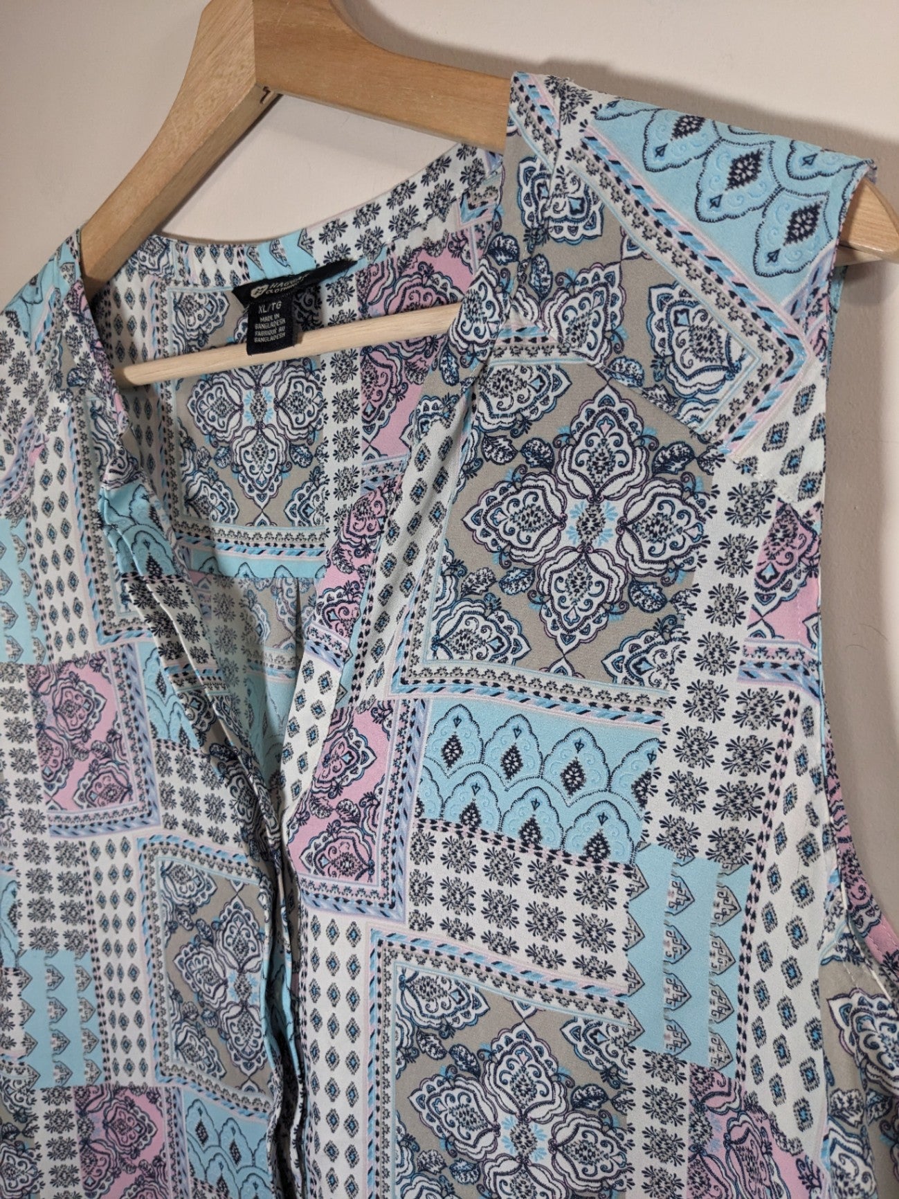 Haggar Clothing Paisley Blouse - XL