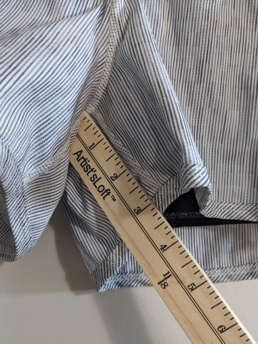 Ivivva Athletica Grey Pinstripe Shorts - kid's sz 14/sz 4 women's